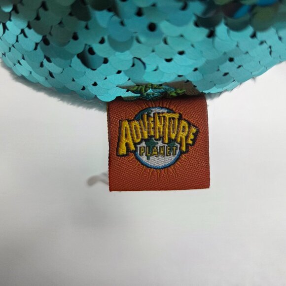 Adventure Planet Sequinimals Plush PENGUIN Blue Flip Sequin Stuffed Animal 8" - Picture 4 of 4